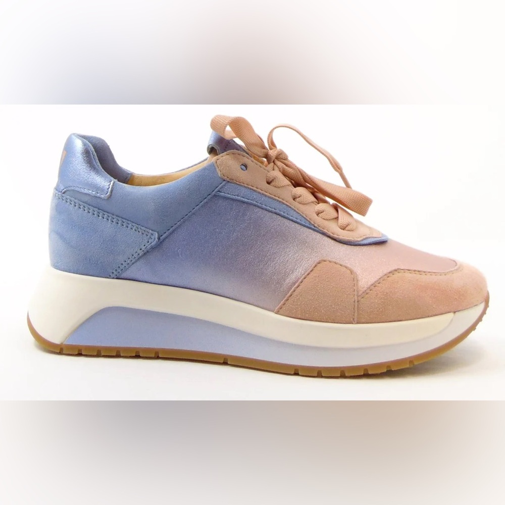 NWT Softwaves 8.94.01 Carlo Peach/Sky Gradient Pastel Sneakers 38.5